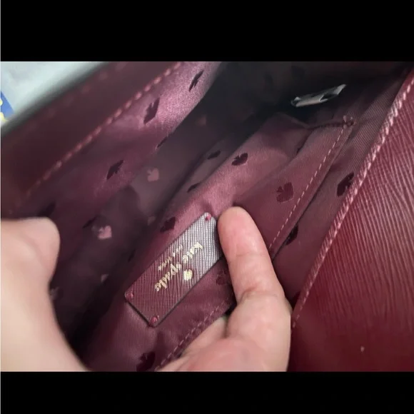 Burgundy Kate Spade Carson Convertible Crossbody Bag - Picture 4 of 4